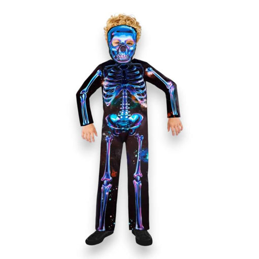 Picture of RECYCLED NEON SKELETON COSTUME 2-3 YEARS